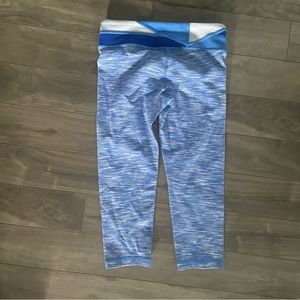 Ivivva by Lululemon Rhythmic Blue Crop Leggings